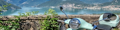 Mit der Vespa um den Lago